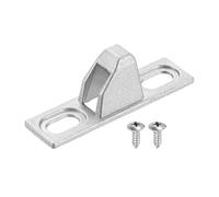 sourcing map Sliding Door Keepers, 2.07" x 0.55" Zinc Alloy Sliding Glass Door Lock Keepers Sliding Door Lock Latch with Mounting Screw for Various Sliding Patio Door, Silver