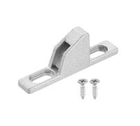 sourcing map Sliding Door Keepers, 2.17" x 0.39" Zinc Alloy Sliding Glass Door Lock Keepers Sliding Door Lock Latch with Mounting Screw for Various Sliding Patio Door, Silver