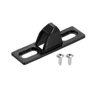 sourcing map Sliding Door Keepers, 2.4" x 0.67" 304 Stainless Steel Sliding Glass Door Lock Keepers Sliding Door Lock Latch with Mounting Screw for Various Sliding Patio Door, Black