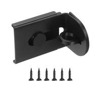 sourcing map Sliding Door Lock, 2.39" 90 Degree Safety Hasp Locking Latch, Stainless Steel Right Angle Security Padlock with Screws for Push/Sliding/Barn Doors and Gate, Black