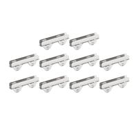 sourcing map Sliding Patio Door Roller Assembly, 6mm Slotted Width Sliding Door Wheel Ball Bearings 48mm Length, Pack of 10