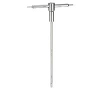 sourcing map Sliding T-Handle Hex Key Wrench 2mm/2.5mm/3mm CR-V Metric 3-Way Free Sliding Handle Sleeves for Home Repairs Mechanical Maintenance, Silver