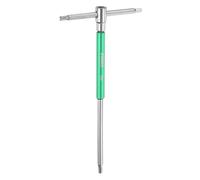 sourcing map Sliding T-Handle Hex Key Wrench 4mm Metric 3-Way Free Sliding Handle Spinner Sleeves CR-V Steel Hex Wrench for DIY Home Repair