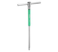 sourcing map Sliding T-Handle Hex Key Wrench 6mm Metric 3-Way Free Sliding Handle Spinner Sleeves CR-V Steel Hex Wrench for DIY Home Repair