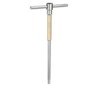 sourcing map Sliding T-Handle Hex Key Wrench 8mm CR-V Metric 3-Way Free Sliding Handle Sleeves for Home Repairs Mechanical Maintenance, Yellow Silver