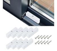 sourcing map Sliding Window Locks Security Window Stoppers, Adjustable Window Opener Stoppers Single Screw Mounting for Vertical & Horizontal Windows, White 20 Pcs (0.8 Inch)