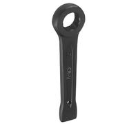 sourcing map Slogging Box End Striking Ring Wrench 21mm Metric CR-V Steel 12-Point Flat Strike Wrench Baking Paint Single Head Spanner Hand Tool for Mechanical Automotive Repair
