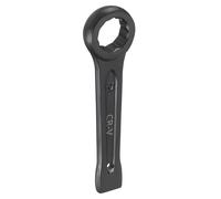 sourcing map Slogging Box End Striking Ring Wrench 27mm Metric CR-V Steel 12-Point Flat Strike Wrench Baking Paint Single Head Spanner Hand Tool for Mechanical Automotive Repair
