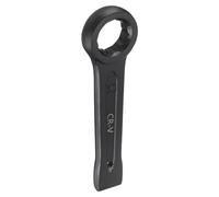 sourcing map Slogging Box End Striking Ring Wrench 30mm Metric CR-V Steel 12-Point Flat Strike Wrench Baking Paint Single Head Spanner Hand Tool for Mechanical Automotive Repair
