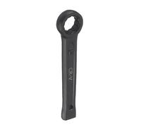 sourcing map Slogging Box End Striking Ring Wrench 33mm Metric CR-V Steel 12-Point Flat Strike Wrench Baking Paint Single Head Spanner Hand Tool for Mechanical Automotive Repair