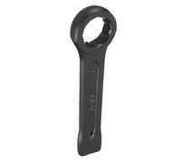 sourcing map Slogging Box End Striking Ring Wrench 35mm Metric CR-V Steel 12-Point Flat Strike Wrench Baking Paint Single Head Spanner Hand Tool for Mechanical Automotive Repair