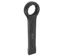 sourcing map Slogging Box End Striking Ring Wrench 36mm Metric CR-V Steel 12-Point Flat Strike Wrench Baking Paint Single Head Spanner Hand Tool for Mechanical Automotive Repair