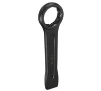 sourcing map Slogging Box End Striking Ring Wrench 42mm Metric CR-V Steel 12-Point Flat Strike Wrench Baking Paint Single Head Spanner Hand Tool for Mechanical Automotive Repair