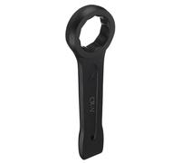 sourcing map Slogging Box End Striking Ring Wrench 45mm Metric CR-V Steel 12-Point Flat Strike Wrench Baking Paint Single Head Spanner Hand Tool for Mechanical Automotive Repair