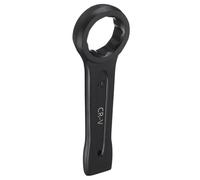 sourcing map Slogging Box End Striking Ring Wrench 46mm Metric CR-V Steel 12-Point Flat Strike Wrench Baking Paint Single Head Spanner Hand Tool for Mechanical Automotive Repair