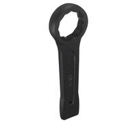 sourcing map Slogging Box End Striking Ring Wrench 54mm Metric CR-V Steel 12-Point Flat Strike Wrench Baking Paint Single Head Spanner Hand Tool for Mechanical Automotive Repair