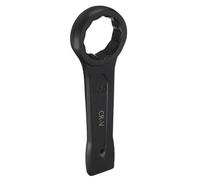 sourcing map Slogging Box End Striking Ring Wrench 55mm Metric CR-V Steel 12-Point Flat Strike Wrench Baking Paint Single Head Spanner Hand Tool for Mechanical Automotive Repair