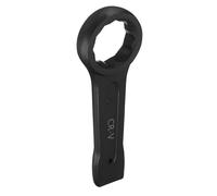 sourcing map Slogging Box End Striking Ring Wrench 64mm Metric CR-V Steel 12-Point Flat Strike Wrench Baking Paint Single Head Spanner Hand Tool for Mechanical Automotive Repair