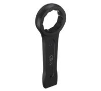 sourcing map Slogging Box End Striking Ring Wrench 65mm Metric CR-V Steel 12-Point Flat Strike Wrench Baking Paint Single Head Spanner Hand Tool for Mechanical Automotive Repair