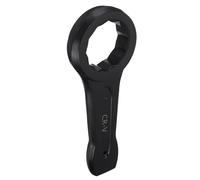 sourcing map Slogging Box End Striking Ring Wrench 90mm Metric CR-V Steel 12-Point Flat Strike Wrench Baking Paint Single Head Spanner Hand Tool for Mechanical Automotive Repair