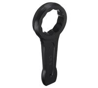 sourcing map Slogging Box End Striking Ring Wrench 95mm Metric CR-V Steel 12-Point Flat Strike Wrench Baking Paint Single Head Spanner Hand Tool for Mechanical Automotive Repair