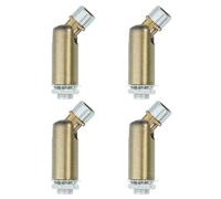 sourcing map Sloped Ceiling Adapter, 180 Degree Swivel M10 Fine Thread Sloped Ceiling Light Fixture Adapter for Ceiling Pendant Light Chandelier Track Suspend, Bronze, Pack of 4