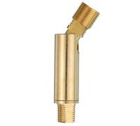 sourcing map Sloped Ceiling Adapter, 90/345 Degree 60x13mm M10 Fine Thread Sloped Ceiling Light Fixture Adapter Kit for Ceiling Pendant Light Chandelier Track Suspend(Brass)