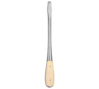 sourcing map Slotted Screwdriver SL10 12" Carbon Steel Flat-Blade Screwdrivers with Wooden Handle for Fastening, Chiseling and Loosening