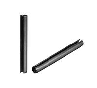 sourcing map Slotted Spring Pin - 6mm x 60mm Plain Finish 65Mn Roll Assortment Kit for Small Machine Projects 20Pcs