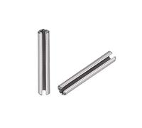 sourcing map Slotted Spring Pin - M1.5 x 10mm 304 Stainless Steel Split Spring Roll Dowel Pins Plain Finish 20Pcs
