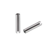 sourcing map Slotted Spring Pin - M1.5 x 6mm 304 Stainless Steel Split Spring Roll Dowel Pins Plain Finish 50Pcs