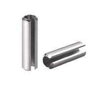 sourcing map Slotted Spring Pin - M6 x 40mm 304 Stainless Steel Split Spring Roll Dowel Pins Plain Finish 20Pcs