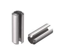sourcing map Slotted Spring Pin - M8 x 30mm 304 Stainless Steel Split Spring Roll Dowel Pins Plain Finish 10Pcs