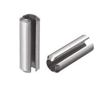 sourcing map Slotted Spring Pin - M8 x 40mm 304 Stainless Steel Split Spring Roll Dowel Pins Plain Finish 5Pcs