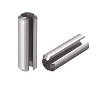 sourcing map Slotted Spring Pin - M8 x 50mm 304 Stainless Steel Split Spring Roll Dowel Pins Plain Finish 10Pcs