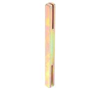 sourcing map Slotted Square Door Knob Spindle 100x8mm, 1 Pack Spare Door Handle Spindle Bar Carbon Steel for Most Mortise Type Door Knobs Vintage Door Control Systems, Gold