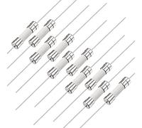 sourcing map Slow Blow Fuse Time Delay Lead Wire Ceramic Fuses 5mm x 20mm 250V T10A 10Pcs