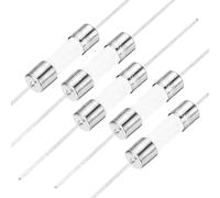 sourcing map Slow Blow Fuse Time Delay Lead Wire Ceramic Fuses 5mm x 20mm 250V T3.15A 5Pcs