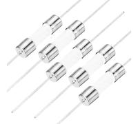 sourcing map Slow Blow Fuse Time Delay Lead Wire Ceramic Fuses 5mm x 20mm 250V T8A 5Pcs