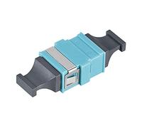 sourcing map SM/MM MPO Fiber Optic Connector, Low Loss Quick Optical Adapter for OM3 MPO/MTP Sky Blue 44x17x10mm