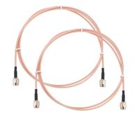 sourcing map SMA Antenna Extension Cable, 3.9ft SMA Male Inner Hole to Male Inner Pin RG316 Low Loss Coaxial Cable Extender for 0-6G Network System WLAN Radio Antennas Jumper (2Pcs)