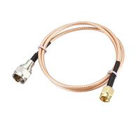 sourcing map SMA Male to F Type Male RF Coaxial Coax Cable 1.64-feet for Tracking Generator to Equipment