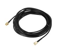 sourcing map SMA Male to SMA Male Coaxial Cable 50 Ohm 16.4 Feet/5m RG174