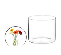 sourcing map Small Clear Cylinder Vases for Centerpiece 34oz,4 Inch Tall | Glass Flower Vase,Floating Candle Holder for Bouquet,Table Shelf Decor,Home,Wedding,Party
