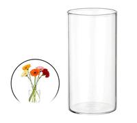 sourcing map Small Clear Cylinder Vases for Centerpiece 5oz, 4 Inch Tall Glass Flower Vase Floating Candle Holder for Bouquet Table Shelf Decor Home Wedding Party