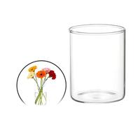 sourcing map Small Clear Cylinder Vases for Centerpiece 7oz,3 Inch Tall | Glass Flower Vase,Floating Candle Holder for Bouquet,Table Shelf Decor,Home,Wedding,Party