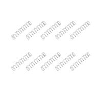 sourcing map Small Compression Spring 10 mm OD 0.7 mm Wire Diameter 50 mm Free Length 304 Stainless Steel Extension Spring for Shop Home Repairs DIY Projects (Silver Tone, Pack of 10)
