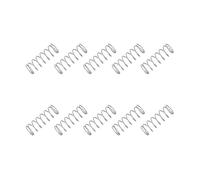 sourcing map Small Compression Spring 7 mm OD 0.5 mm Wire Diameter 20 mm Free Length 304 Stainless Steel Extension Spring for Shop Home Repairs DIY Projects (Silver Tone, Pack of 10)
