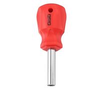 sourcing map Small Hex Screwdriver 6.35mm 100mm Length S2 Steel Magnetic Head Metric Mini Hexagon Screw Driver with Non-Slip Handle for Tight Spaces Hand Tools, Silver