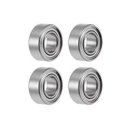 sourcing map SMR105ZZ Deep Groove Ball Bearings 5mm x 10mm x 4mm Double Shielded Stainless Steel 4pcs